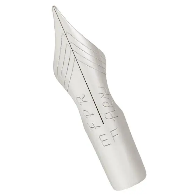FPR #5.5 Chrome EF Ultra-Flex Nib Smooth Writing Pen - 2.0mm Fully Flexed, 2.6cm Length, 7mm Shoulder Width, Ground Shoulder - Office Stationery Supplies