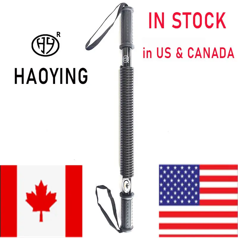 Haoying Black Series Power Twister, Dual-Spring Muscle Training Equipment for Home Exercise, Adjustable Chest Training Bar for Beginners & Rehabilitation, 20-110kg (44-242lbs)