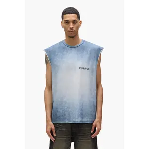 Faux Denim Wordmark Tank Top