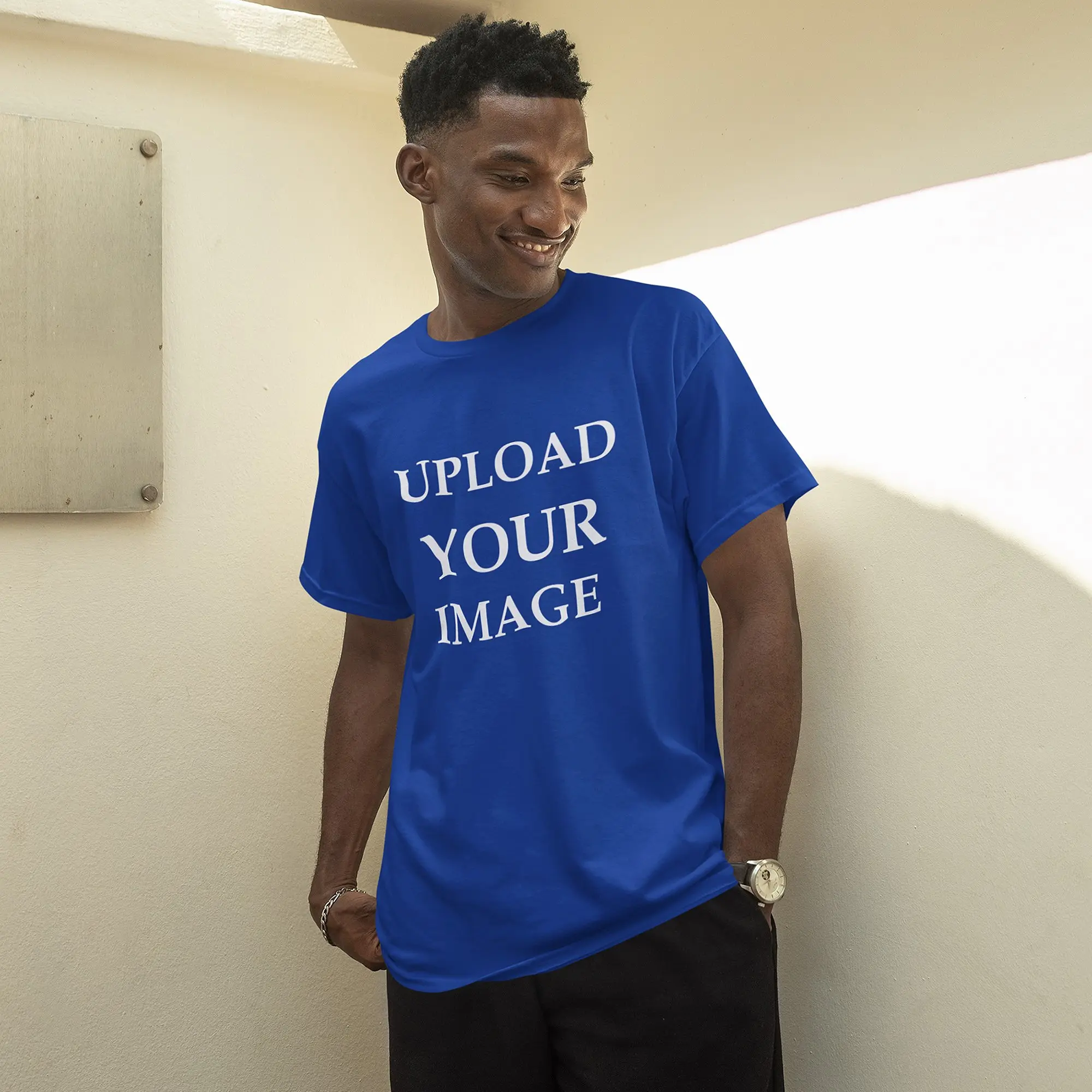 Tshirtplus- 100% Cotton Unisex T-Shirt - Print Your Own Design, Print on Demand Tee, Size S to 5XL
