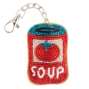 Soup Beaded Bag Charm