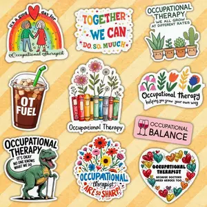 Occupational Therapist Sticker Pack: 10 Waterproof OT Decals