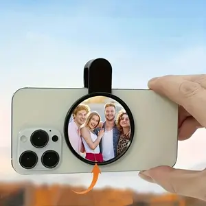 Smartphone Rear Camera Selfie Mirror, No Battery Required, Wireless Electronic Accessory, Large Wide-Angle Mirror, Ultra-Clear Imaging, Cellphone