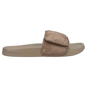 PUMA Womens X Lauren London Leadcat 2.0 Slide Casual Sandals Casual Low Heel 1-2" - Brown PUMA Womens X Lauren London Leadcat 2.0 Slide Casual Sandals Casual Low Heel 1-2" - Brown