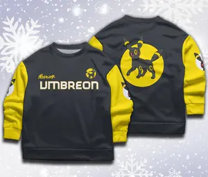 Umbreon Unisex Sweatshirt Japanese Anime Gift for Fan Pokemon AS0023 Casual Fabric