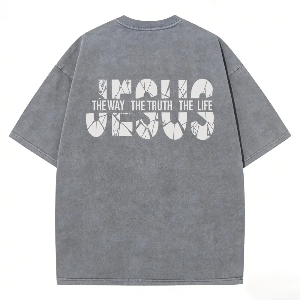 Washed T-shirt-Grey