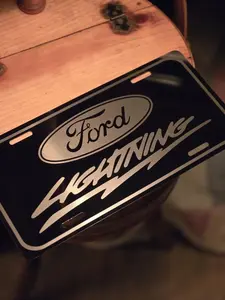 Ford Lightning Vanity License Plate