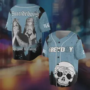 SSuicideboys Grey Day Baseball Jersey Rap Concert Fan Shirt Gift