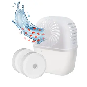 Reusable Moisture Absorber with Fresh-Scent Drop-in Tab, Mess-Free Spill-Resistant Design Moisture & Odor Absorber for Fresher, Cleaner Air