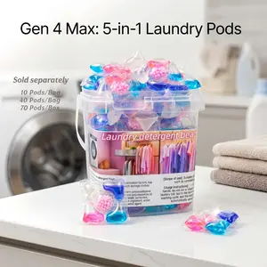 🔥🌈4TH GEN NEW UPGRADE! 5-IN-1 COLORFUL LAUNDRY CAPSULES (Bestseller Potential) | 8g Heavy-Duty Concentrated Pods, High-Active Formula, Premium Long-Lasting Scent, Odor Eliminator, Stain Remover, Fabric Softener | Say Goodbye to Tough Stains & Bad Smells