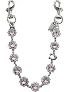 Bag Charm Keychain - Purse Charms for Handbags, Pink Rhinestone Bag Chain Charms, Sparkly Bag Charm, Purse Accessories For Women