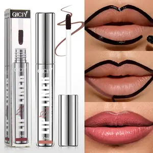 4-color Tear Off Lipliner Lip Pencil Accurately Outlines The Lip Glaze, Tear Off Lipliner Lip Glaze, Matte Non Stick Cup Lipstick Lip Cosmetics Makeup