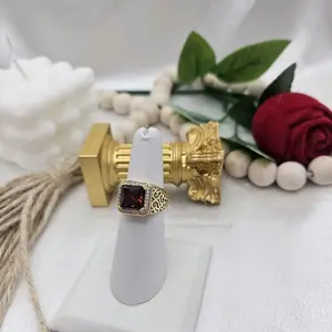 LaYaiBoutique #2524 Red Stone Ring – 14K Gold-Filled – High Quality