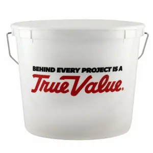 Leaktite 201889 5 qt True Value Plastic Paint Pail, White