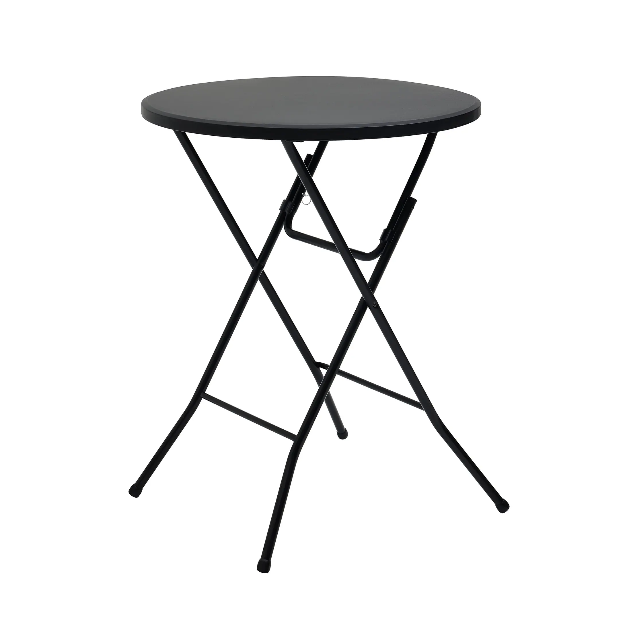 Mainstays 31 in Round High-Top Cocktail Folding Table, Black
