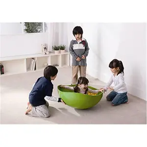 212 MAIN Weplay Rocking Bowl Dog Toy (Green KP2004-00G) - Curve & Wave Design, Plastic Balls, Anti-Slip Feature, Proper Size, Full Extension, Car/Boat Compatible