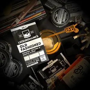 Leisuremann's Old Fashioned Single Serve Drink Mixer - Cocktail or Mocktail Powders Designed to Make Happy Hour Easier - All Natural - Low Sugar - Travel Ready