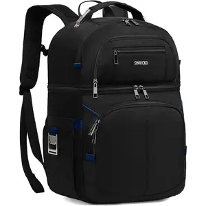 Insulated Cooler Backpack,Double Deck Leakproof Cooler Bag,Insulated Backpack Cooler Lunch Backpack for Men Women