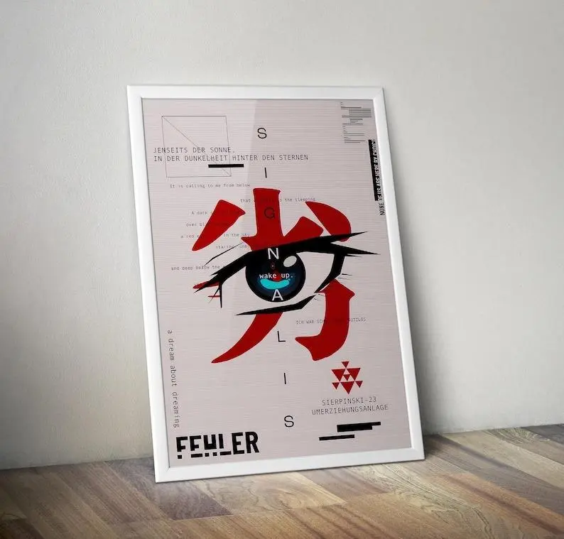 Signalis Poster Gaming Poster Gaming Artwork Gaming Decor Video Game Poster Gaming Gift Video Game Print Wall Art