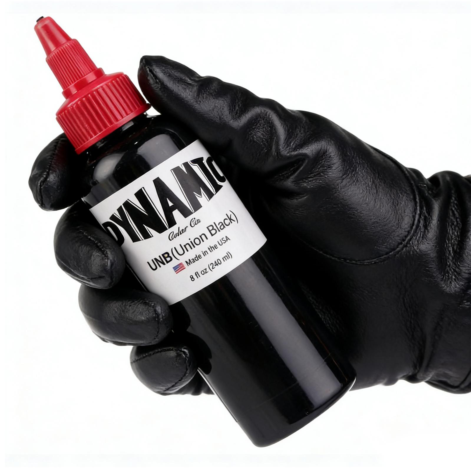 Union Black Ink Tattoo 8oz, Professional Black Tattoo Ink for Outlining, Shading and Blending-Premium Black Tattoo Supplies, Vegan Friendly Tattoo Color