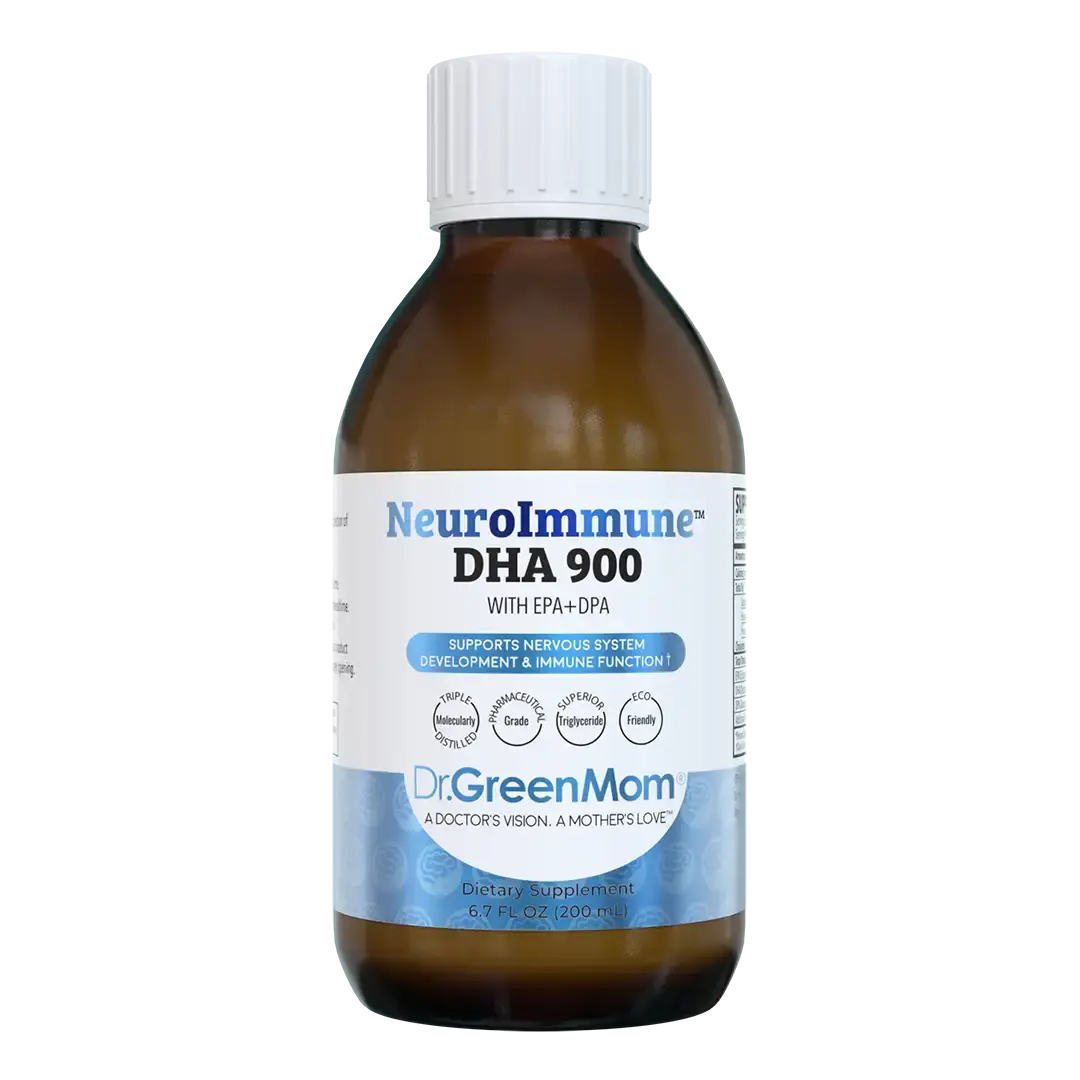 Dr. Green Mom NeuroImmune DHA 900 - Advanced Cognitive Support, Premium Immune System Boost for Kids & Adults