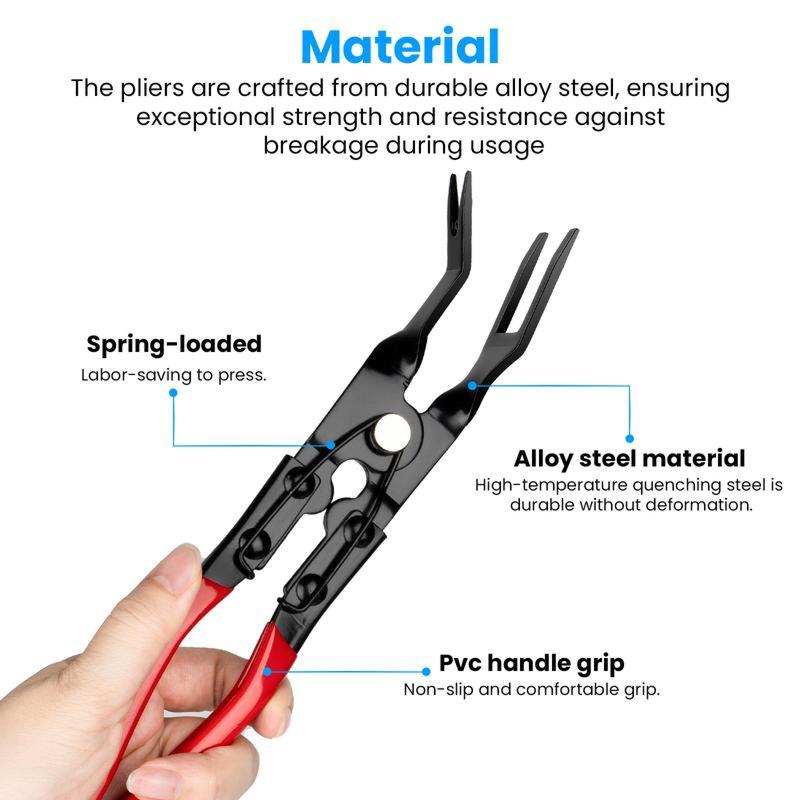 Clip Removal Plier,Damage to Trim and,EasilyRemoves Trim and Upholstery Clips and FastenersPrevents,Panel Clip Pliers.