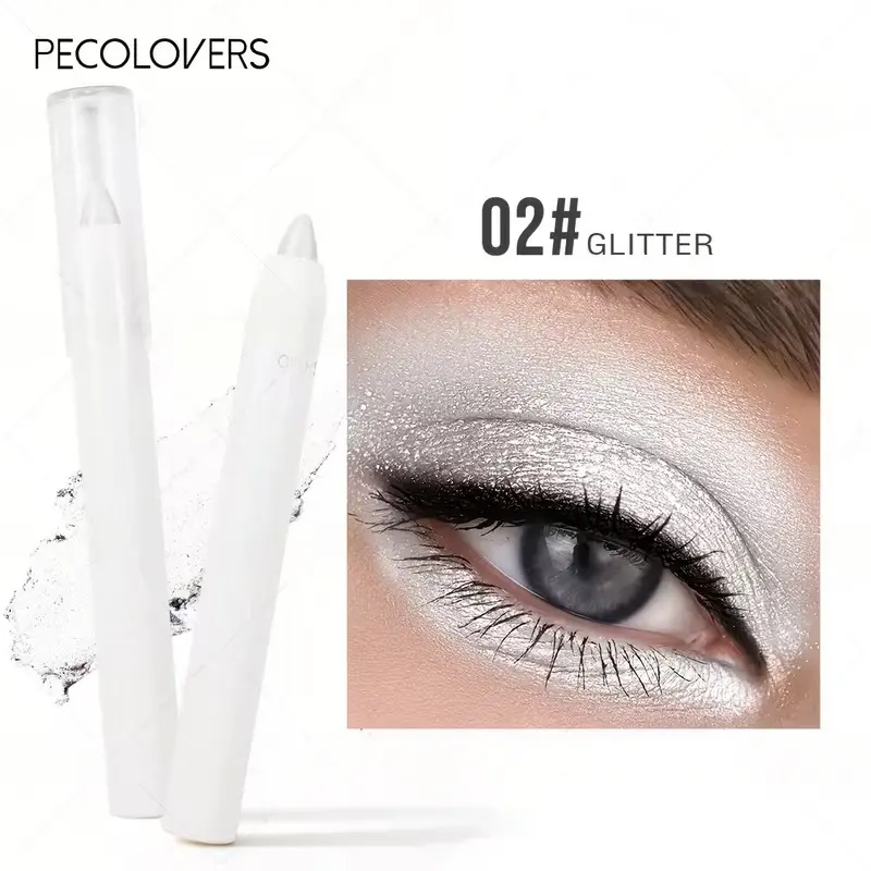 2-Piece Creamy Highlighter & Eyeshadow Stick Set, Long-Lasting Waterproof Pencil for a Smooth Glitter & Matte Finish, Blend, Makeup Tutorial, Beauty Products, Two Pieces, Cruelty Free