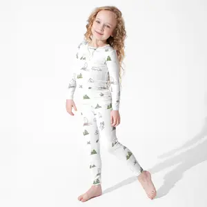 Winter Forest Animals Bamboo Kids Pajamas