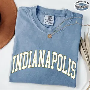 Comfort Colors Indianapolis Shirt, Game Day Tee, Vintage Indianapolis City Tshirt, Retro Indianapolis Gift, Unisex