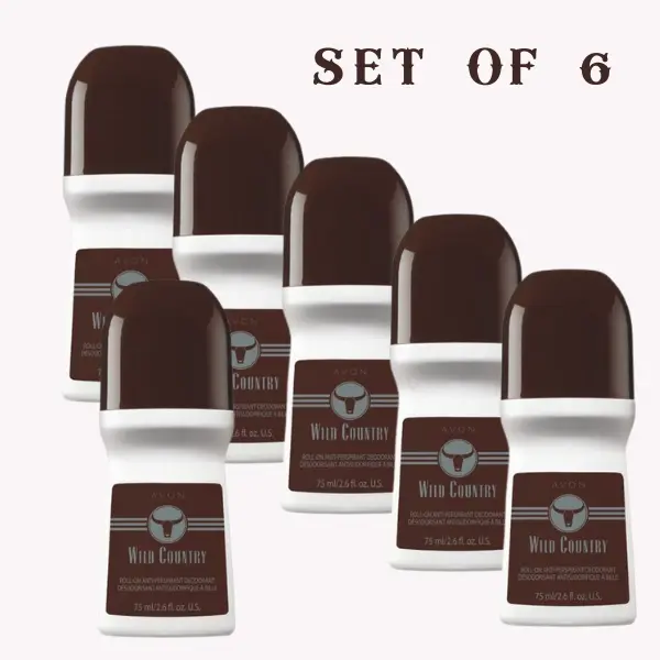 Wild Country Roll-On Antiperspirant Deodorant SET of 6