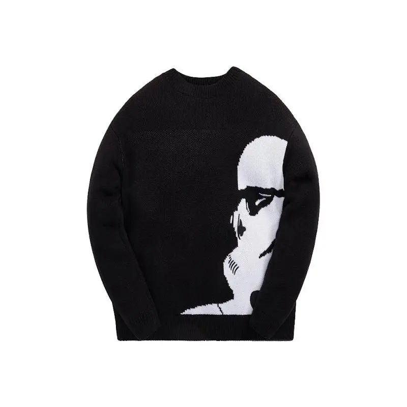 Kith x STAR WARS Stormtrooper Crewneck Sweater Black (men) by StockX