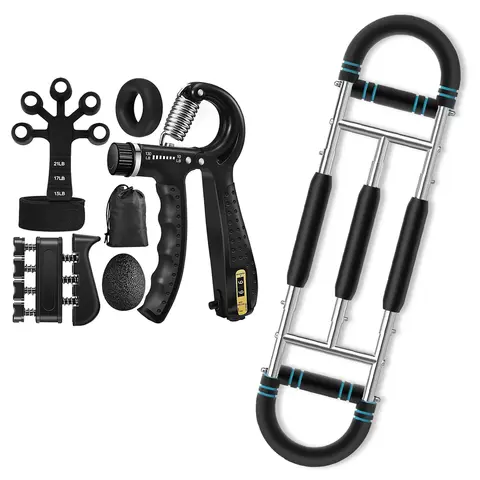 Twister Arm Trainer Adjustable Chest Workout Equipment for Men Stainless Steel Spring Resistance Home Fitness Multi Functional Strength Training Machine Resistance Chest Trainer hand grip strengthener