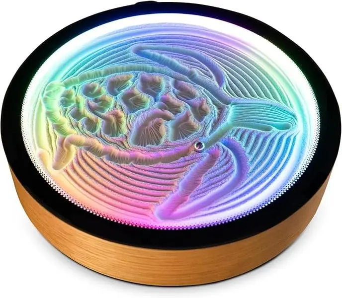 Oasis Mini Kinetic Sand Art, Real Bamboo, Zen Stress Relief, iOS