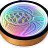 Oasis Mini Kinetic Sand Art, Real Bamboo, Zen Stress Relief, iOS and Android Compatible, with Smart LED Lighting