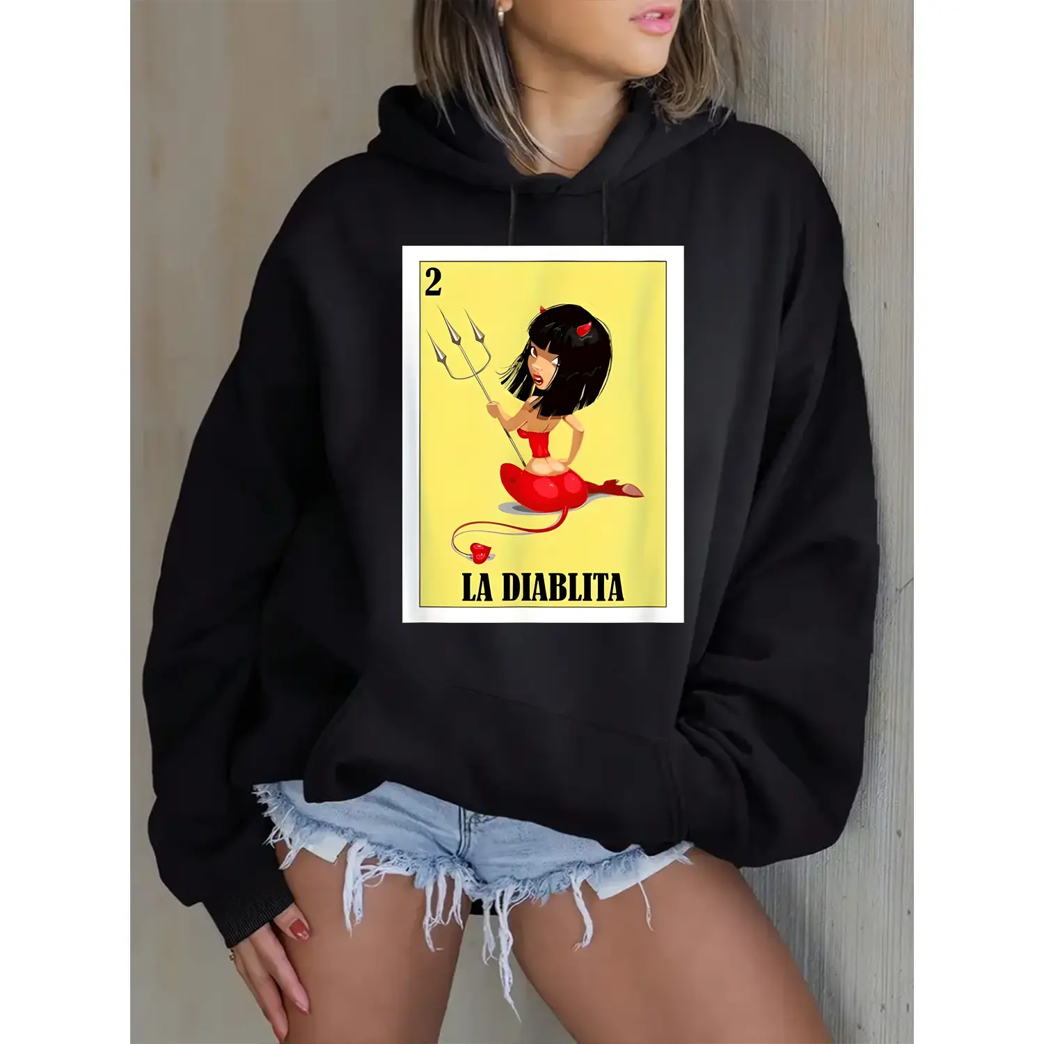 Chicano bingo cards graphic breathable tee with geometric pattern ruffled details black short sleeve hoodie sweatshirt for teens summer birthday gift