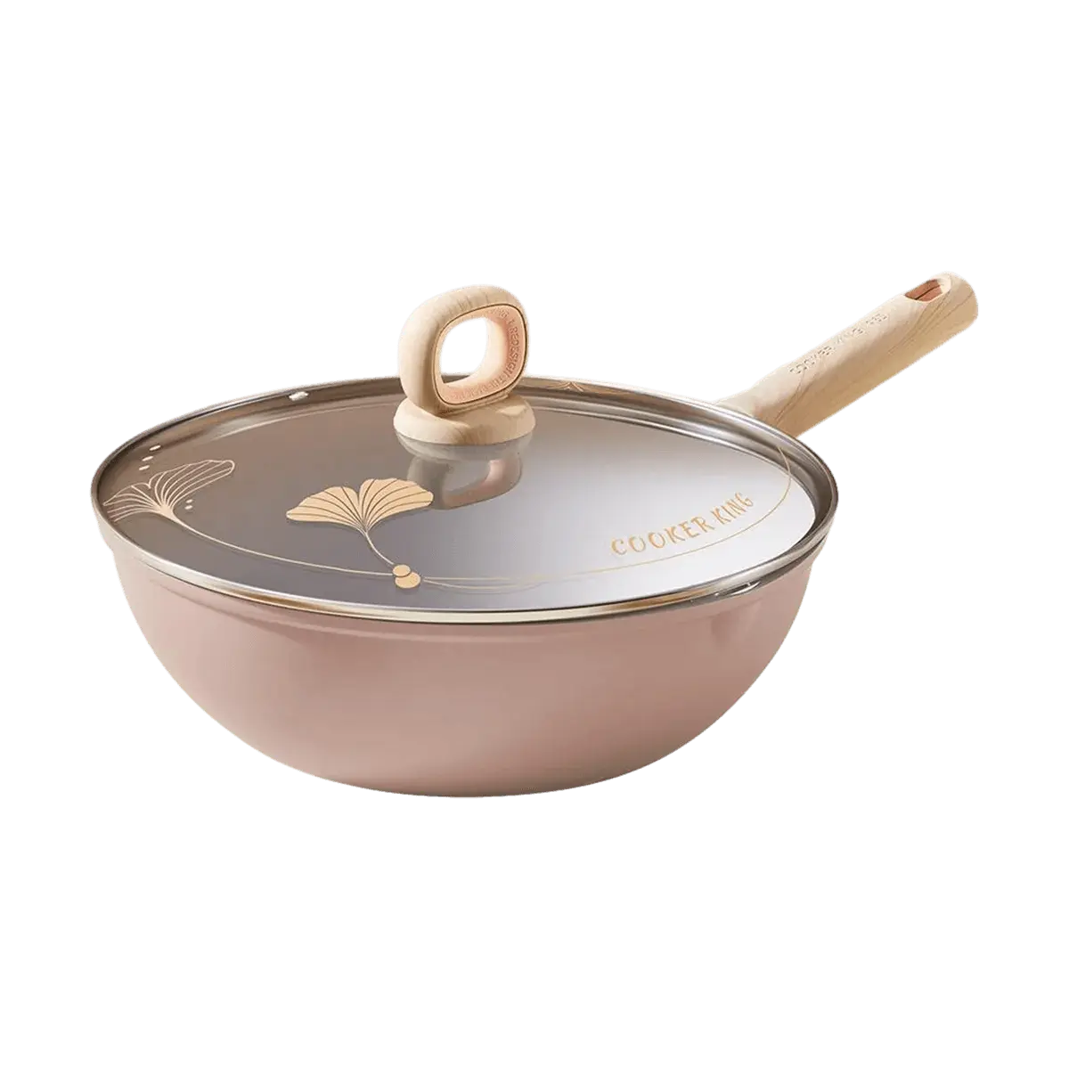 COOKER KING 30cm Non-Stick Ceramic Wok Lid Not Included Suitable for Induction and Gas Stoves COOKER KING 30cm Non-Stick Ceramic Wok Lid Not Included Suitable for Induction and Gas Stoves