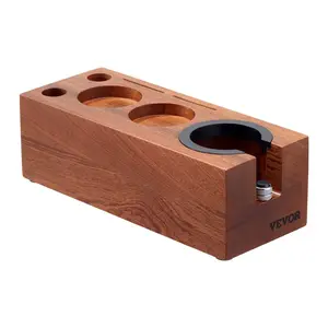 Spring new arrivals Wooden Espresso Tamping Station 51-58 mm Station with Detachable Slot