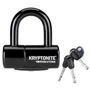 Kryptonite Evolution Series 4 Disc Lock Black Key with LED Light