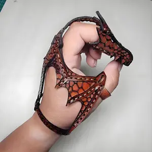 Leather Dragon Bracelet, Dragon Leather Wristband, Leather Cuff Bracelet for Men, Adjustable Hand Cuff Bracelets for Men Women, Adjustable Leather Wrap Bracelet for Men & Women, Vintage Dragon Cuff Bracelet, Bangles Bracelets