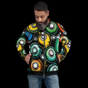 Custom Printed Design Unisex Bomber Jacket
