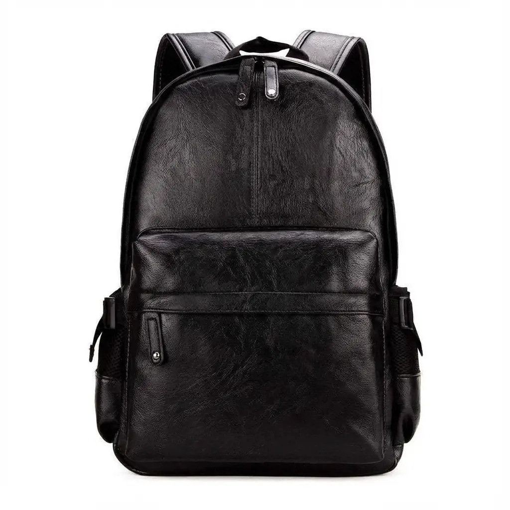 Men's Vegan Leather Backpack – Modern Work Carry
