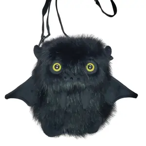 Edgy the black Floof Monster Friend BACKPACK/Messenger Bag