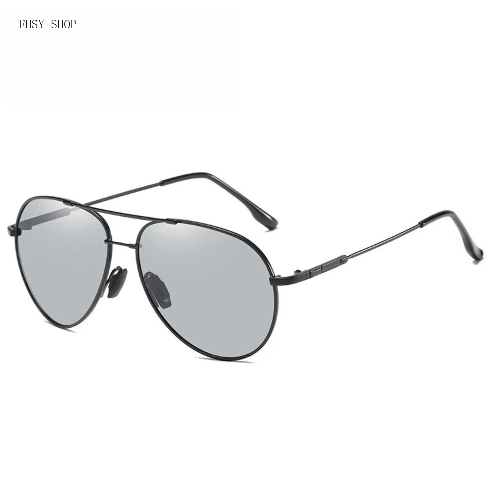 FHSY SHOP Retro Black Aviator Sunglasses UV Blocking Lightweight Titanium Frame Non-Slip Temple Comfortable for Men Women Streetwear Vacation Photoshoot 70s Style Fashion Sun Glasses LED Light Stickers, 70S Men's Sunglasses, Black Men's Sunglasses