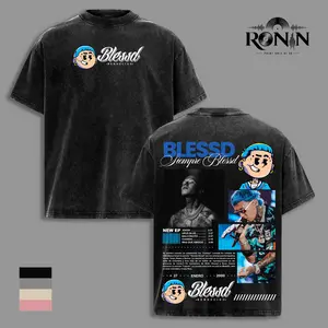 Blessd “Mosaico en Negro” Graphic T-Shirt, Latin Trap Streetwear Tee, Blessd Fans Outfit, Dark Aesthetic Vintage Unisex Shirt
