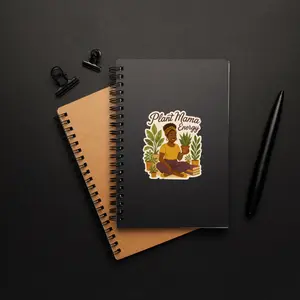Plant Mama Energy Sticker 3 Inch Die-Cut Matte Finish for Easy Application on Smooth Surfaces Perfect for Journals Laptops or Plant Shelves