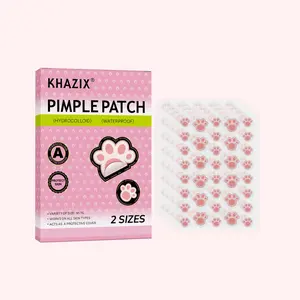 KHAZIX Cute Paw Mild Concealer Protective Patches, Invisible & Cute on Face, Single Item Pack, Non-Flammable, Contains No Alcohol or Aerosol, Made in China