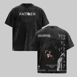 Men's Ribbed Cotton Round Neck Vintage "Father, Forgive Them" Jesus Christian Oversized T-Shirt - Seamless Classic Apparel, God-Inspired Faith Graphic Menswear Streetwear, Gift for Believers (Tank Top/Hoodies Options)