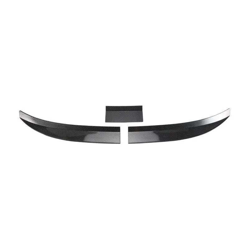 Universal car spoiler, adjustable rear trunk spoiler lip roof tail wing accessories, carbon fiber