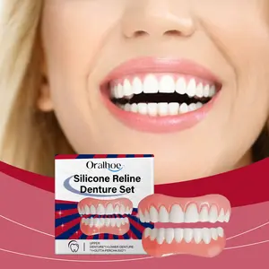 Denture Modification Kit, Oral Teeth Enhancement Tool for Attractive Smile, Comfortable Material Denture Accessory Set
