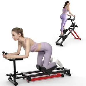【SAVEYOUR】3 IN 1 Adjustable Back Stretcher & Core Trainer Machine, Spinal Decompression Stretcher for Lower Back Pain Relief, Full-Body Home Gym Workout with Waist Trimmer & Stepper Function